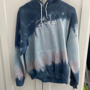 Primitive Blue Tie Die Fleece Pullover Hoodie